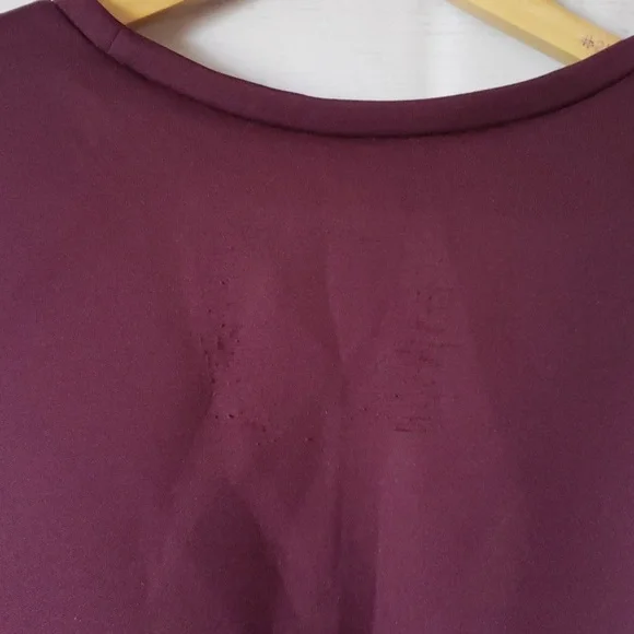 Stella & Dot Puff sleeve Neoprene style top - Picture 9 of 10